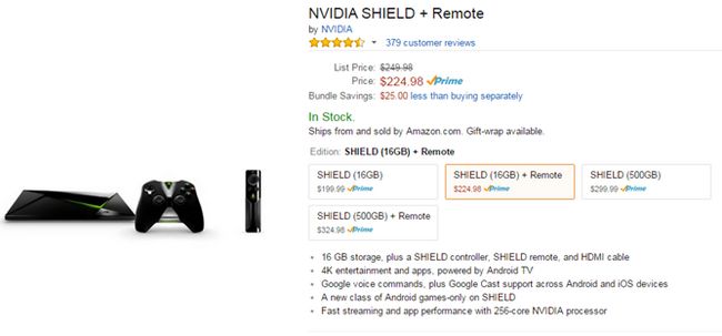 Fotografía - [Sorte d'accord Alerte] NVIDIA Drops Temporairement Prix du SHIELD Consoles Avec Prise Bouclier distance Par 25 $ (225 $ Maintenant / $ 325 Total)